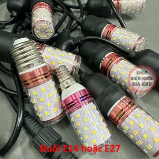 Combo 5 Bóng Led Bắp E14 E27 12W 3 Chế Độ Sáng trắng , vàng , trung tính