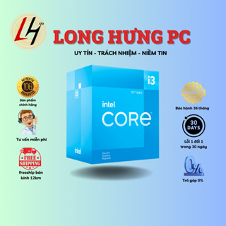 CPU intel Core i3 genth 12, core i3 12100, core  i3 12100F Tray New Không Fan  BH 36TH