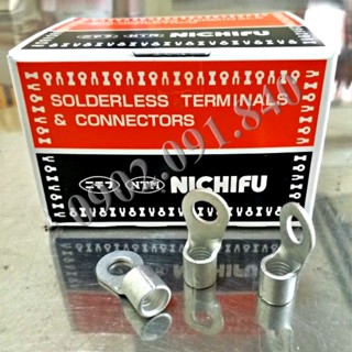  Đầu cos tròn trần Nichifu Nhật Bản đầu cốt đồng bấm dây điện R 0.75 R 1.25 R22 R14 