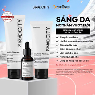 Bộ sản phẩm chăm sóc da nam sáng da mờ thâm sạm toàn diện Men Stay Simplicity Brightening Trio