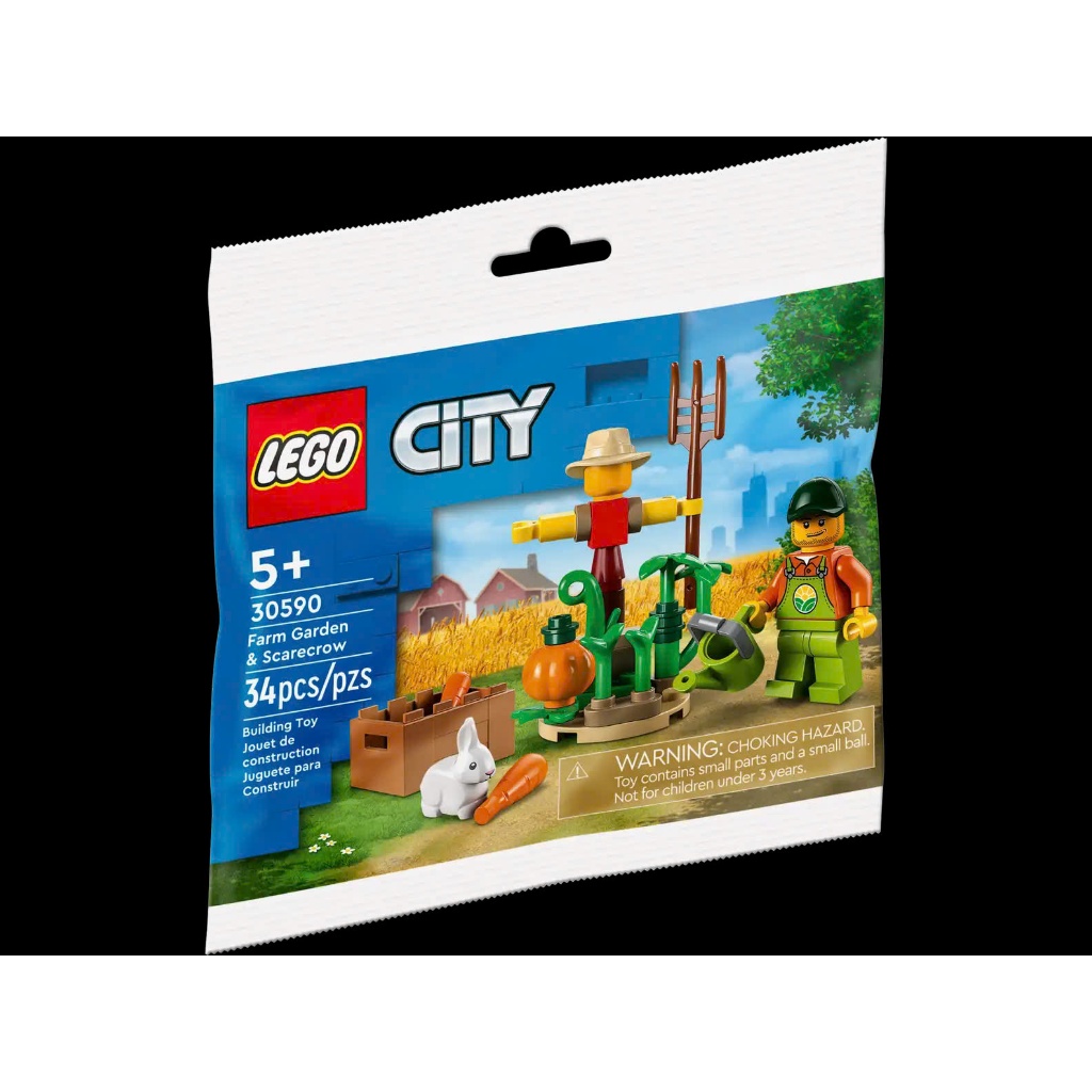 Lego 30590 Đồ Chơi Lắp Ghép Farm Garden & Scarecrown