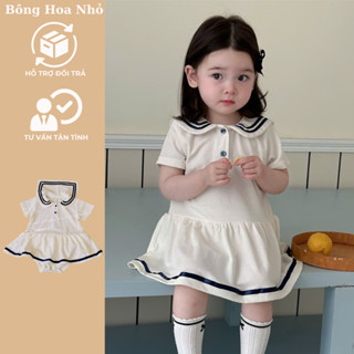 5kg - 15kg Nozi QCCC Body cotton thiết kế váy phối vạt thuỷ thủ đáng yêu cho bé gái HH25019