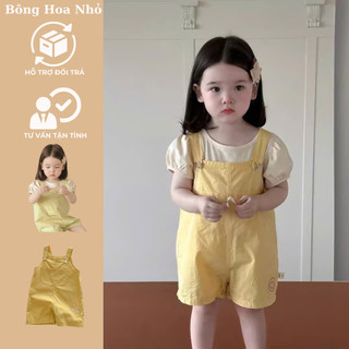 7kg - 15kg CÓ SẴN HÃNG NOZI Set yếm quần phối áo ngắn tay phong cách Hàn Quốc đáng yêu, năng động cho bé gái HH25015