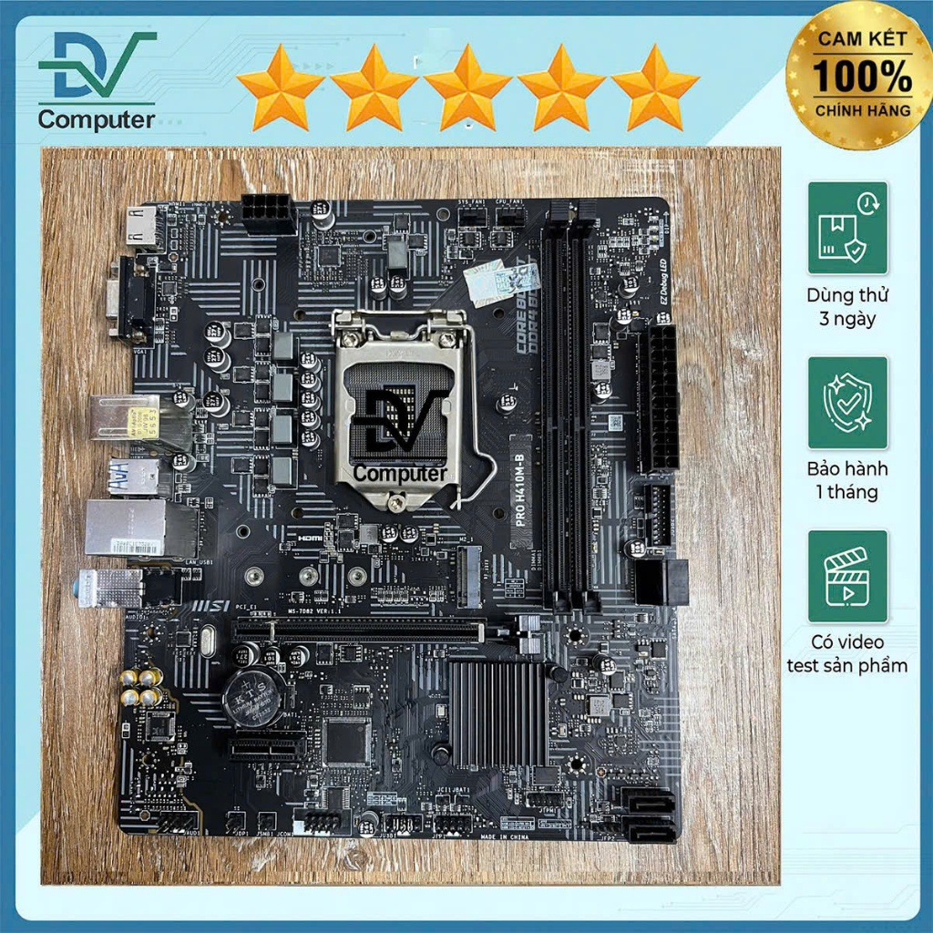 PRO H410M-B Bảo Hành 1 tháng+Tặng kèm keo tản nhiệt