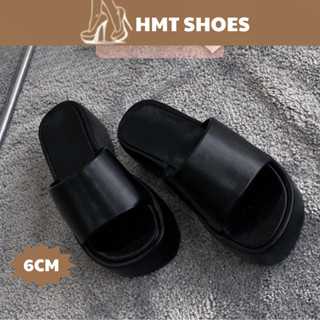 Dép Đế Xuồng 6 Phân, Quai Ngang Thời Trang Cực Kì Tôn Dáng, Phong Cách Sang Chảnh Cá Tính Hotrend HMT Shoes