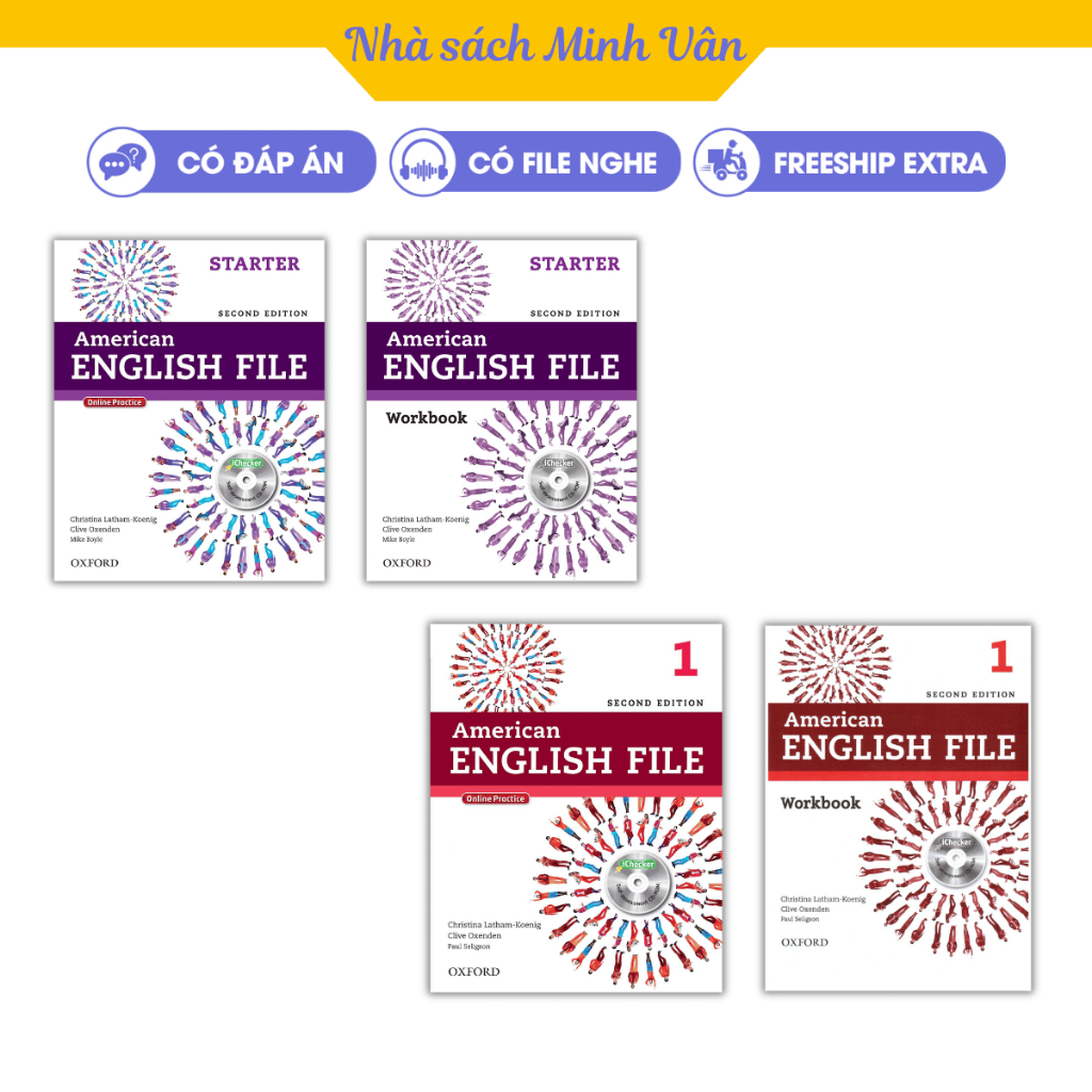 Sách - American English File 2nd edition - in laser - bộ 2 quyển có file nghe đáp án
