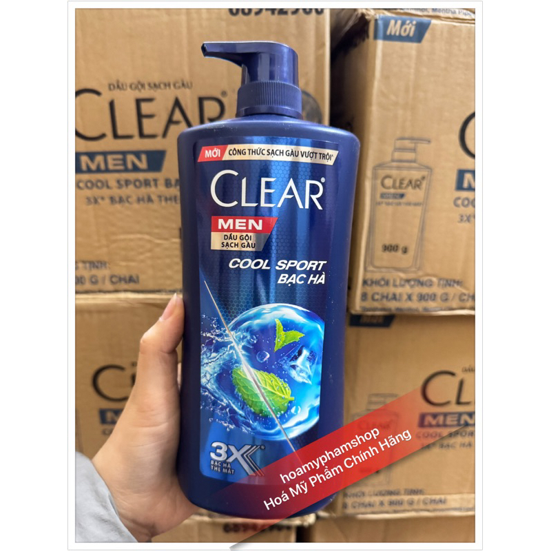 Dầu gội clear men 900g