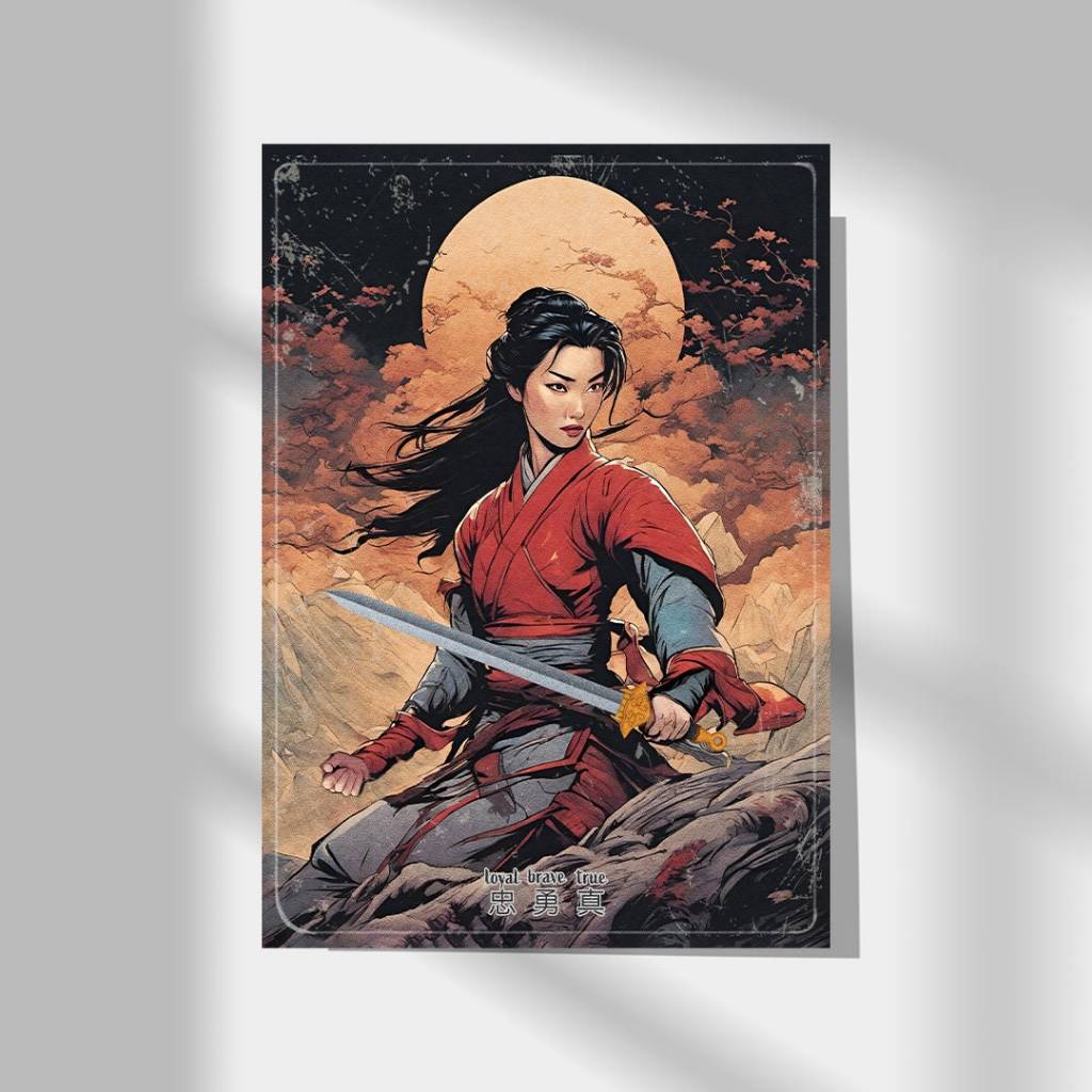 FREESHIP ⭐️ Mulan Poster | Comic Poster - Tranh Decal Dán Tường - Ảnh Treo Tường