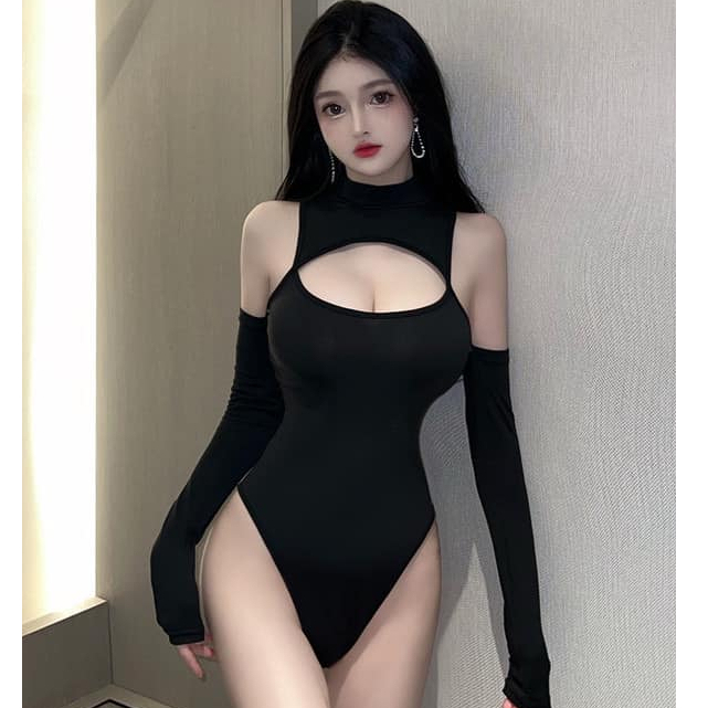 BS003 Bodysuit Thun Tay Dài Quyến Rũ Đồ Ngủ Nữ