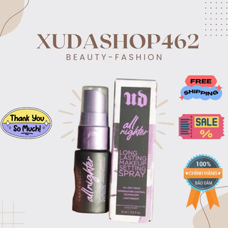  Xịt khóa nền Urban Decay mini – All Nighter 15ml | Makeup lâu trôi – mỏng nhẹ – kiềm dầu 
