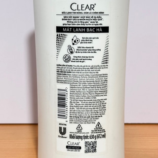 Dầu gội Clear Bạc Hà 630g
