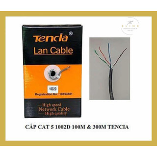 Cáp mạng CAT5E Tenda Tencia 1002D/ 1002E 300m chống nhiễu