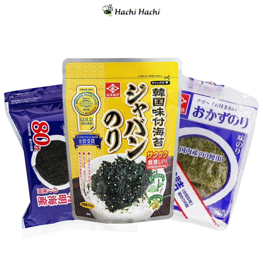 Rong biển Nhật Bản tẩm gia vị Nagainori - Hachi Hachi Japan Shop