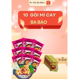 COMBO 10 GÓI MÌ CAY BA BÁO CỐT PHA SẴN TỰ NẤU TẠI NHÀ , HƯƠNG VỊ CHUẨN QUÁN , ỚT CAY CẤP ĐỘ , Miến