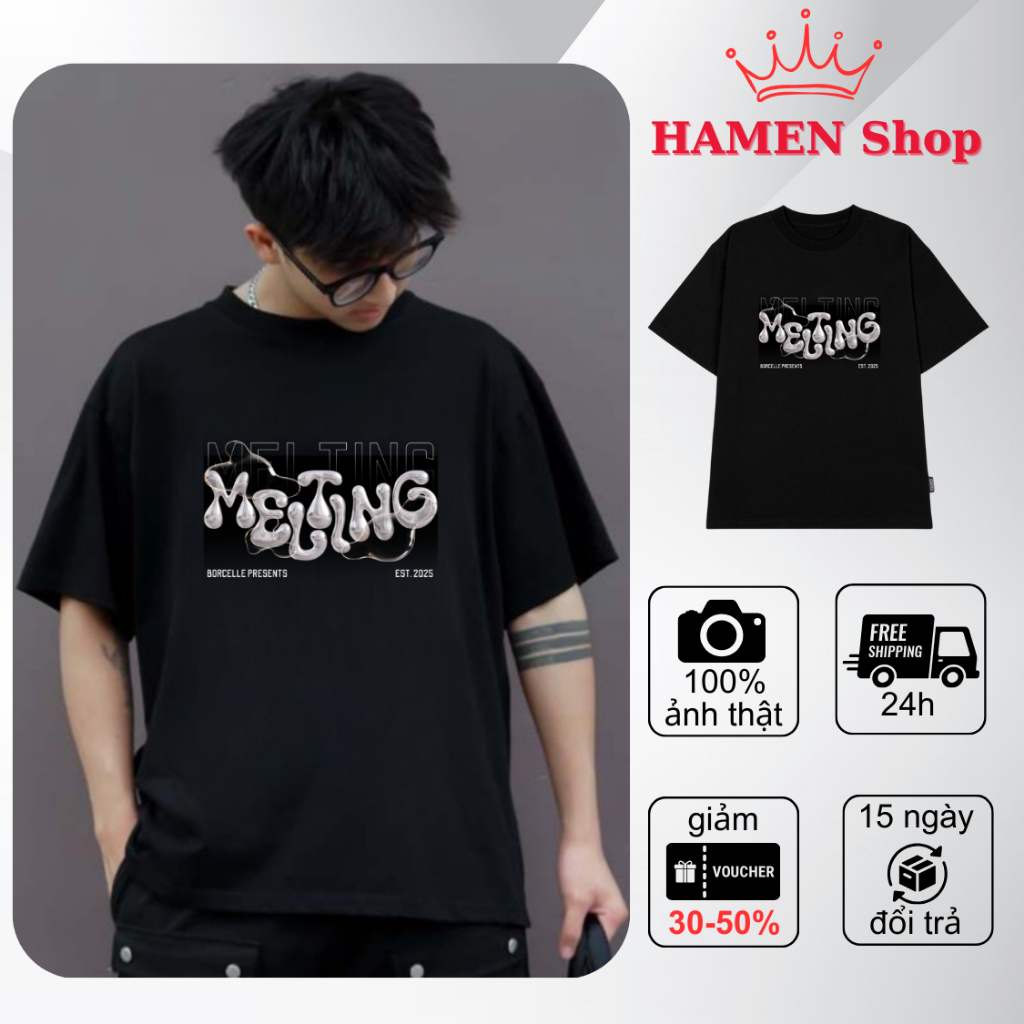 Áo Thun Boxy Nam Nữ họa tiết hot trend , Chất 100% Cotton 260gsm Co Giãn 4 Chiều Thoáng Mát M002