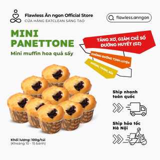  Mini muffin Panettone - Bánh ngọt ăn kiêng hoa quả sấy | Thực phẩm healthy đồ ăn kiêng eatclean tăng cơ giảm mỡ 