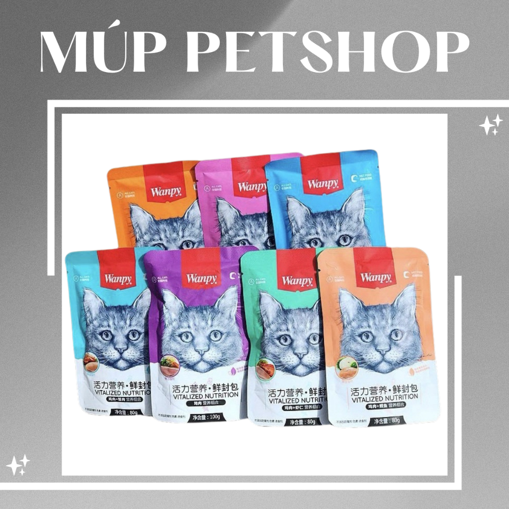 Pate W@npy Gói 80gr - Pate Cho Mèo Mọi Lứa Tuổi