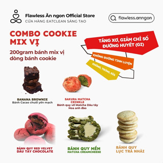 Combo bánh quy cookie Ăn kiêng Mini | Thực phẩm healthy, đồ ăn kiêng eatclean, tăng cơ, giảm mỡ, giảm cân