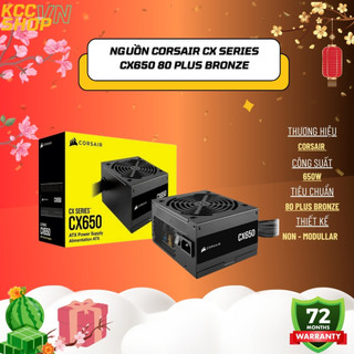  Nguồn Corsair CX Series CX650 80 Plus Bronze - Mới Bảo Hành 60 Tháng 