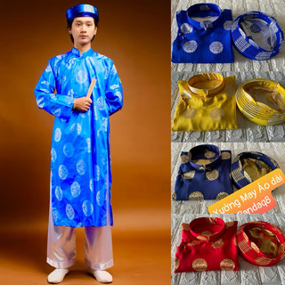   BIGSIZE 8XL HOẢ TỐC 2H  ÁO DÀI ÔNG BÀ TRUNG NIÊN LỤA GẤM THÁI TUẤN ĐỒNG TIỀN HỶ DÀY DẶN ĐI CHÙA CƯỚI,HỎI MỪNG THỌ 