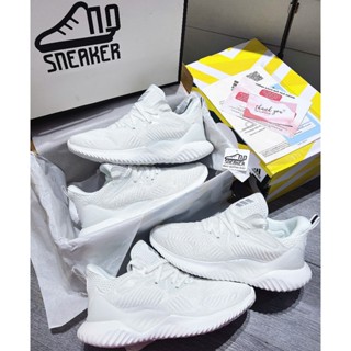 Giày Thể Thao Nam Nữ Quỳnh Như Alpha Bounce Trắng Full