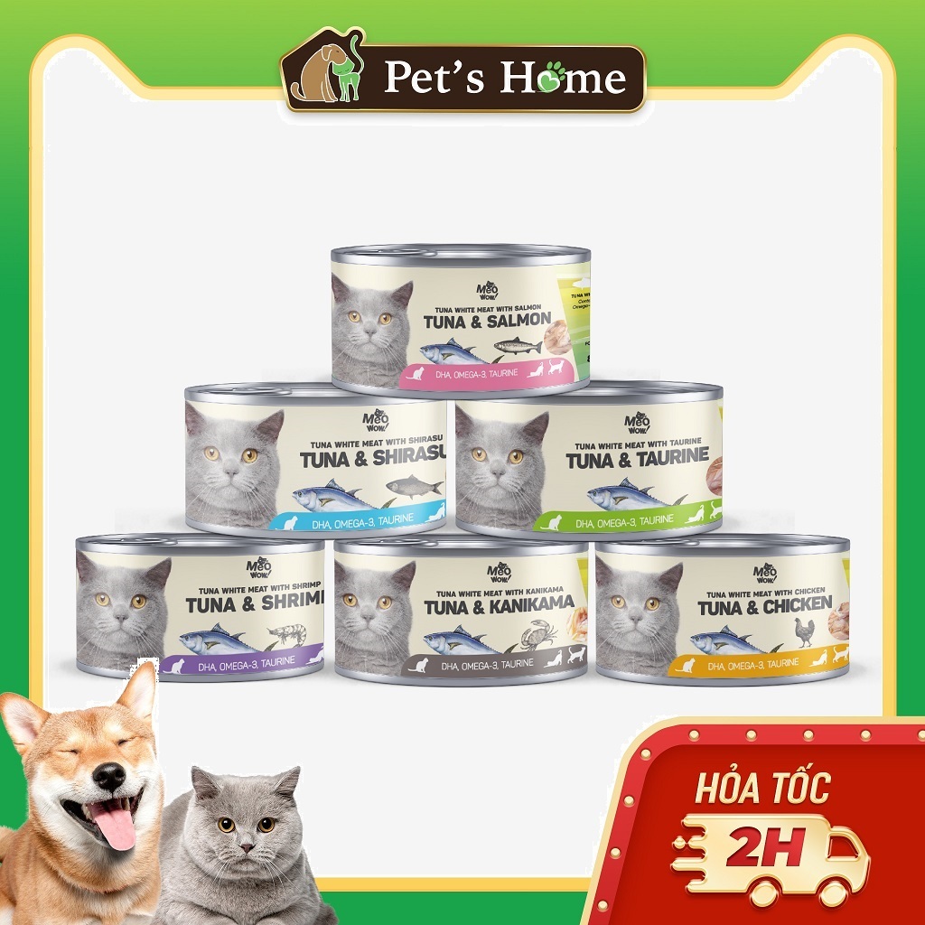 Pate Meowow cho mèo lon 80g