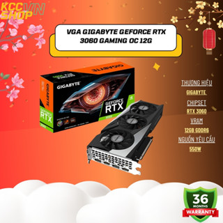 VGA GIGABYTE GeForce RTX 3060 GAMING OC 12G - Bảo Hành 36 Tháng