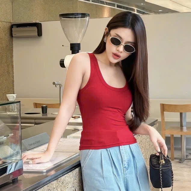 Áo Ba Lỗ Trơn Viền Bản To, Áo Thun Nữ Ôm Body Chất Tăm Lạnh T10 | BigBuy360 - bigbuy360.vn