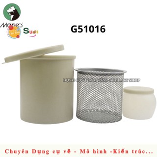[ TÂM TÂM ] Xô Rửa Cọ Đa Năng Marie's , Xô Rửa Cọ Có Gờ vệ sinh cọ , ô cắm cọ , ngăn đựng màu