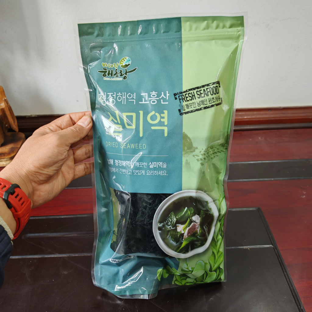 Rong Biển Khô Nấu Canh Bada &Haecho Hàn Quốc gói 100-200 g. Rong Biển Nhập Khẩu Có Tem Tiếng Việt