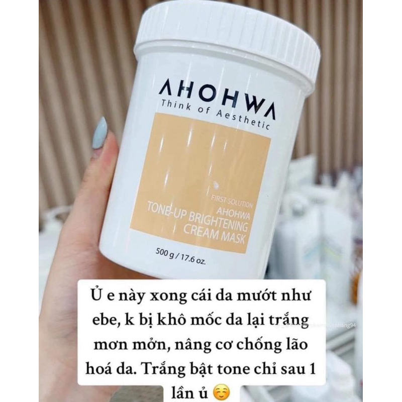 (ĐMN) Mặt Nạ Ủ Trắng Dạng Kem AHOHAW Dưỡng Da Trắng Sáng Tự Nhiên 500gr