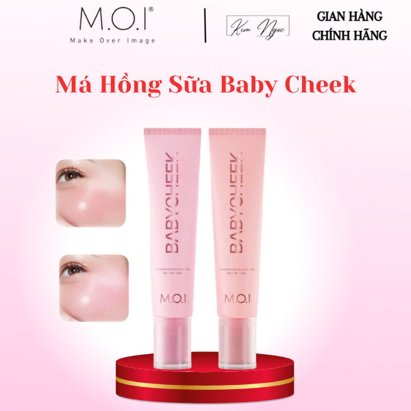 Má Hồng Sữa BABY CHEEK By M.O.I Cosmetics Hồ Ngọc Hà Baby Cheek Hyrated Blush Ink Ửng Hồng Tự Nhiên 