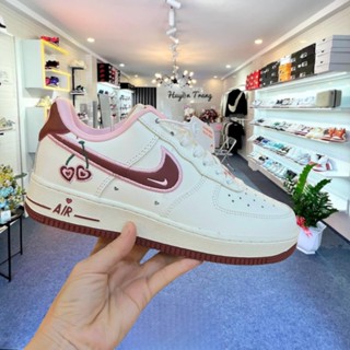 Giày _Nike Air Force 1 low Valentine Day White Pink, Giày AF1 Trắng Đỏ Siêu Hot 2023, Full Box Bill