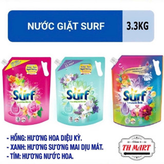 Nước Giặt Surf Túi Nắp Xoáy Hương Nước Xả Vải Mới 2.9kg/3.3kg/4kg