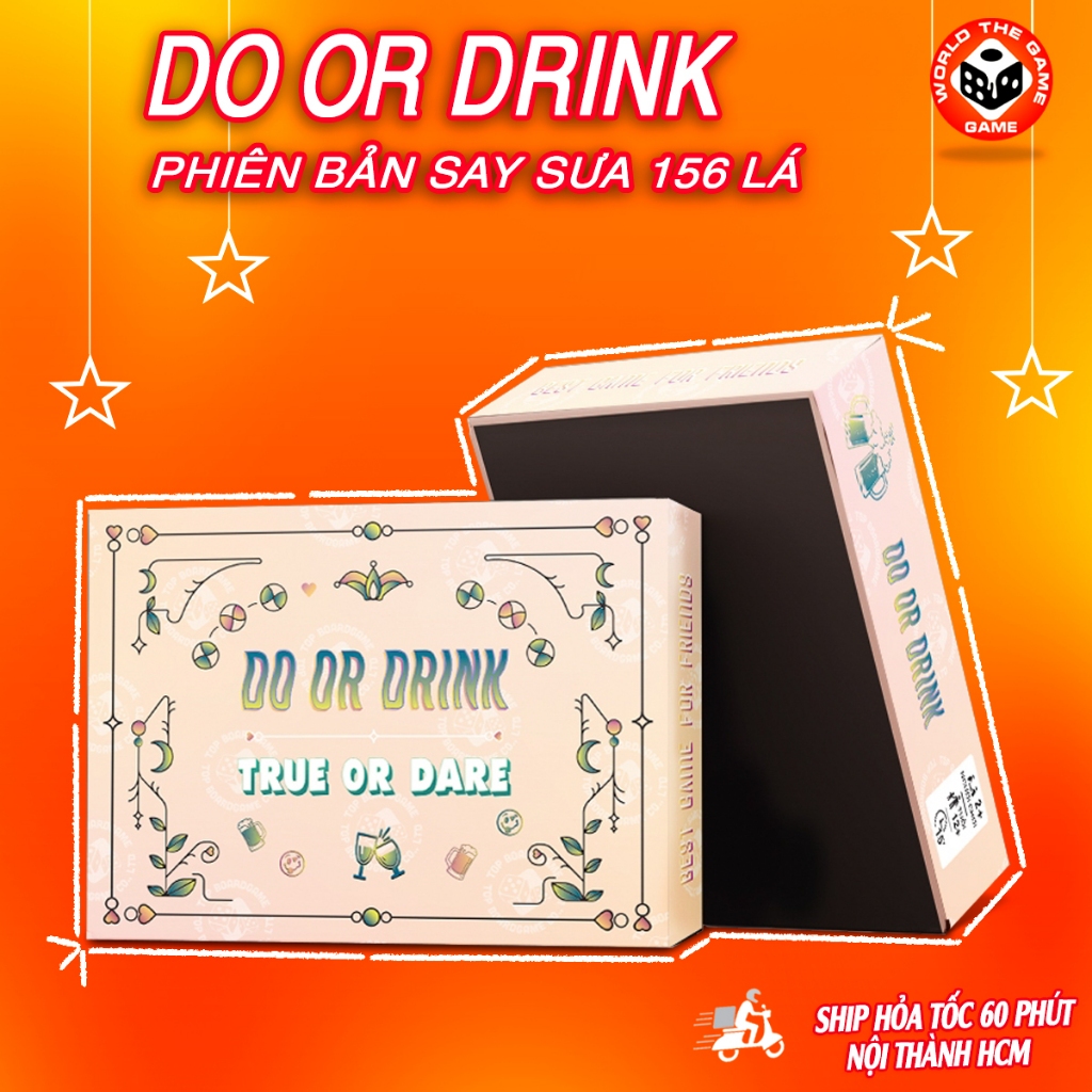 Bộ bài SAY SƯA drinking game Do or Drink cho bạn bè hội nhóm 156 lá