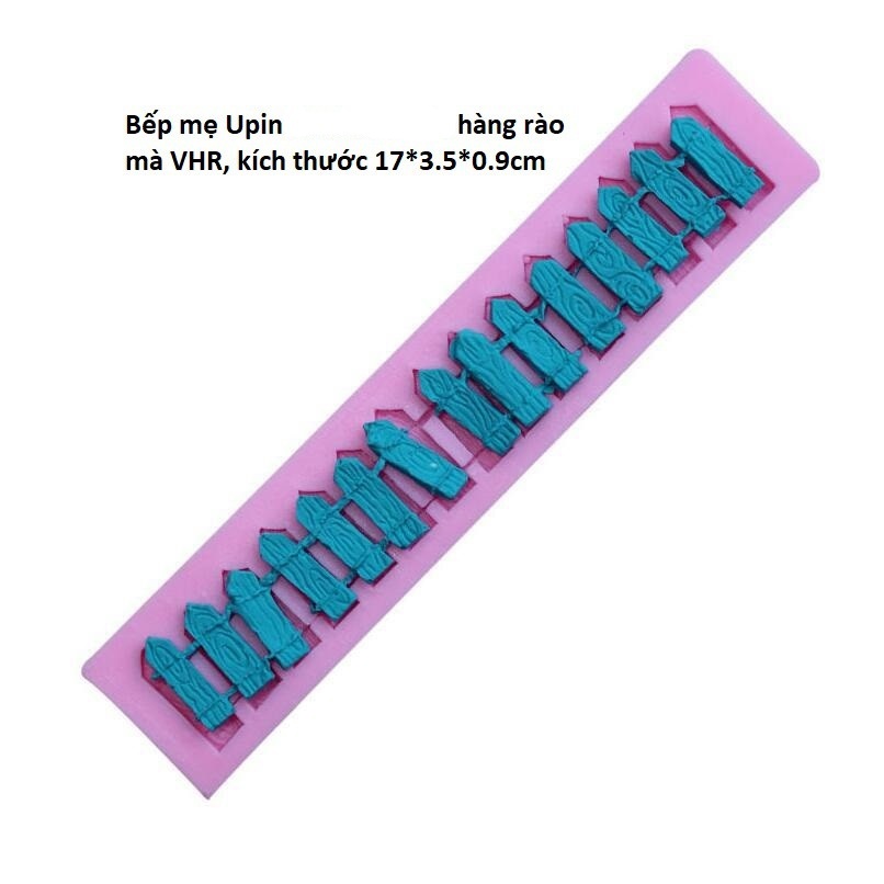 Khuôn silicon ốp viền hàng rào mã VHR làm bánh trang trí