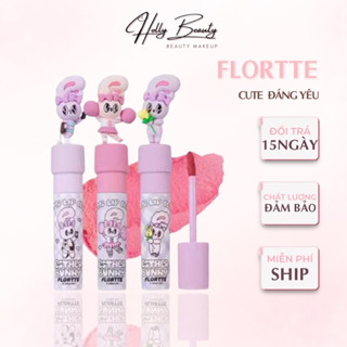 Son Kem Bùn FLORTTE Esther Bunny, Son Thỏ Mới Nhà FLORTTE Không Dính Cốc.Son Bùn Mỏng Mịn Không Khô Môi Holly Beauty