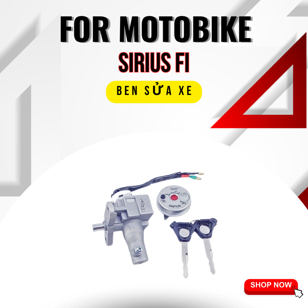 Bộ ổ khoá xe máy Sirius Fi