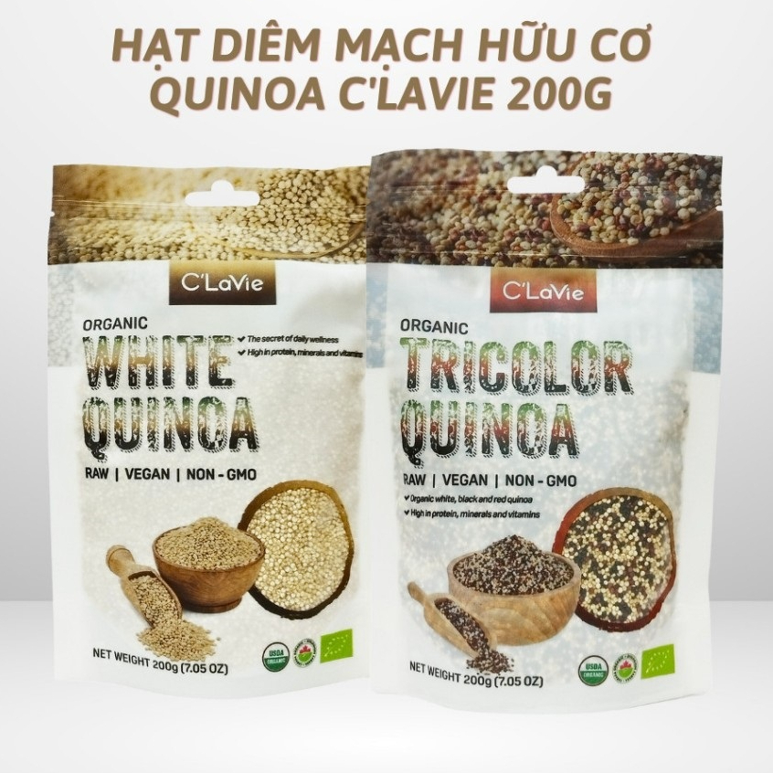 Hạt diêm mạch Quinoa hữu cơ C'lavie/ Sottolestelle/ Aztec Organic