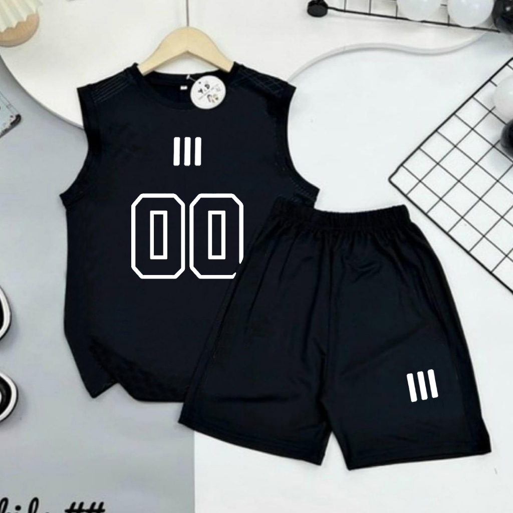 Set bộ quần áo 3 lỗ bé trai 14-45kg, chất thun lạnh mềm mát. bộ quần áo bé trai 4-14 tuổi. bộ đồ 3 l