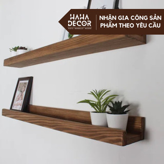  Kệ để gia vị kệ gỗ decor trang trí studio có sơn phủ bảo vệ gỗ KGTT06-40CM 