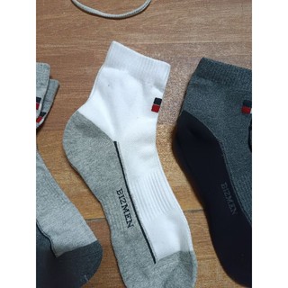 set 5 đôi tất vớ nam cotton bizmen cổ trung cổ cao