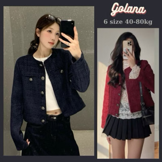  Áo Dạ Tweed Lửng Hàng 2 Lớp ,áo dạ Kẻ Siêu Sang chảnh Missu Coat   Có Bigsize  Có sẵn giao ngay 