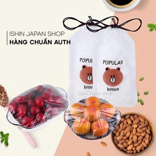 Set 100 Màng Bọc Thực Phẩm Có Chun ,Túi Bọc Thực Phẩm an toàn