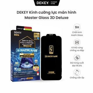 [16Pro/16Promax] Kính Cường Lực Điện Thoại DEKEY Độ Cứng 9H 3D MasterGlass Deluxe Chống Cấn Ốp