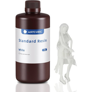 Nhựa in 3D Resin UV Anycubic Standard ver mới nhất 1kg màu trắng, skin