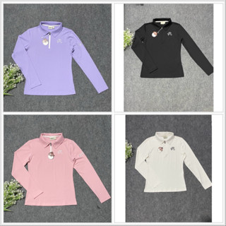 Áo dài tay thể thao nữ chơi golf tennis pickleball chất thun co giãn lên phom xinh màu đẹp phù hợp chơi thể thao