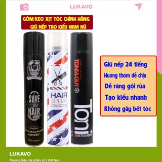 Gôm, Keo Xịt Tóc HAIR SPAY chai lớn 420ML Tạo Kiểu Giữ Nếp Cho Tóc NAM NỮ hàng chính hãng