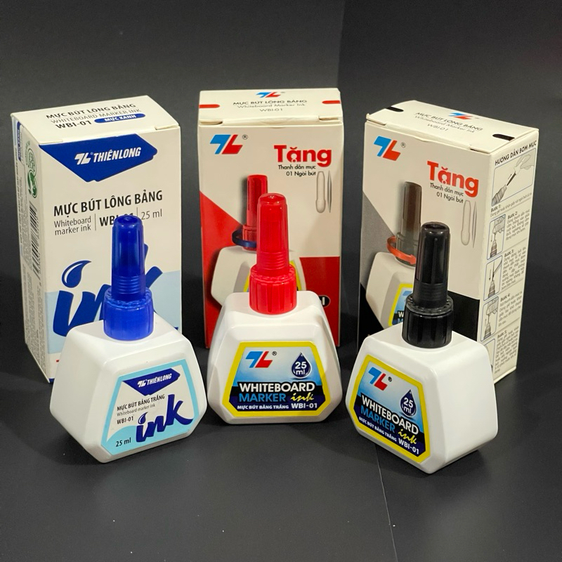 Mực châm bút long bảng Thiên Long xoá được WBI-01 02 03