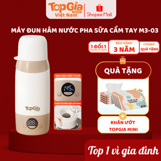 Máy đun nước pha sữa cầm tay M3-03 Topgiakids đun giữ nhiệt độ 35-55 độ, 1 đổi 1 trong 30 ngày